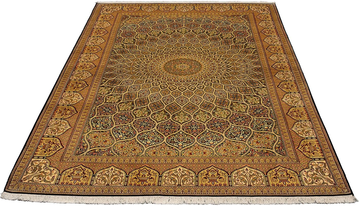 Handgeknüpfter Kashmir Orientteppich 185 × 281 cm