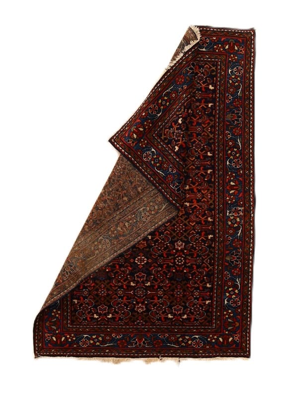 antiker-malayer-teppich-189x108-cm-128000-knoten-perserteppich-1 Malayer Perserteppich antik, 187 × 107 cm, Wolle