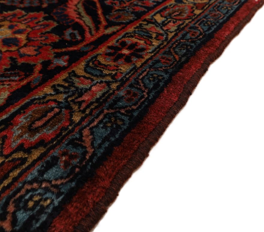 antiker-sarugh-teppich-282x191-cm-florales-muster-handgeknupft-1 Antiker Sarough Farahan Perserteppich, 280 × 190 cm, Wolle