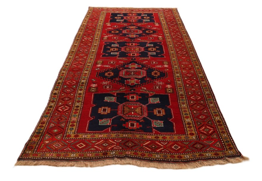 Perserteppich 336 × 165 cm aus Wolle, handgeknüpft