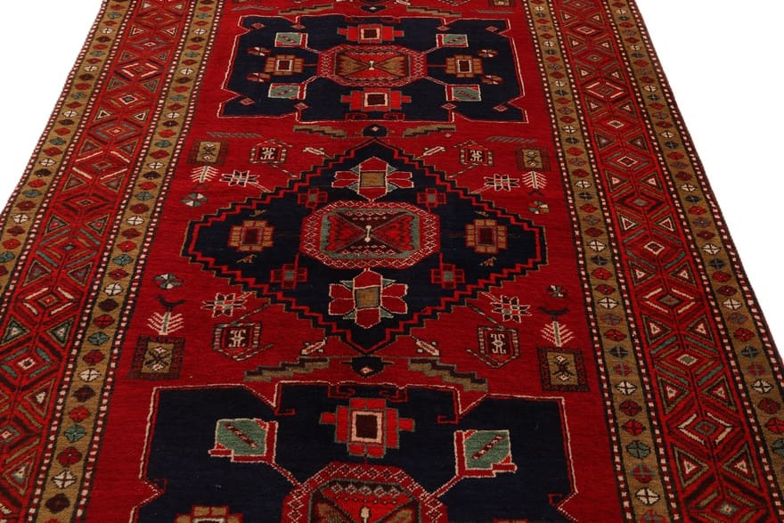 Perserteppich 336 × 165 cm aus Wolle, handgeknüpft
