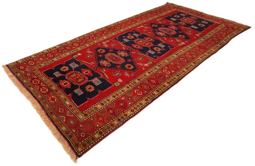 Perserteppich 336 × 165 cm aus Wolle, handgeknüpft