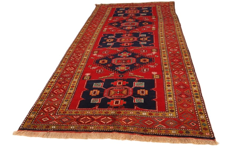 Perserteppich 336 × 165 cm aus Wolle, handgeknüpft