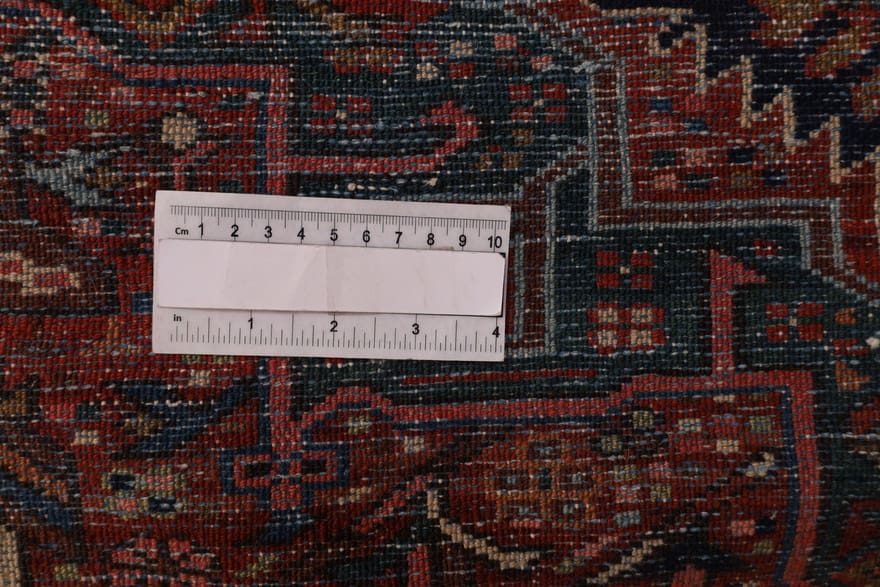 Handgeknüpfter Heriz Perserteppich, Wolle & Seide