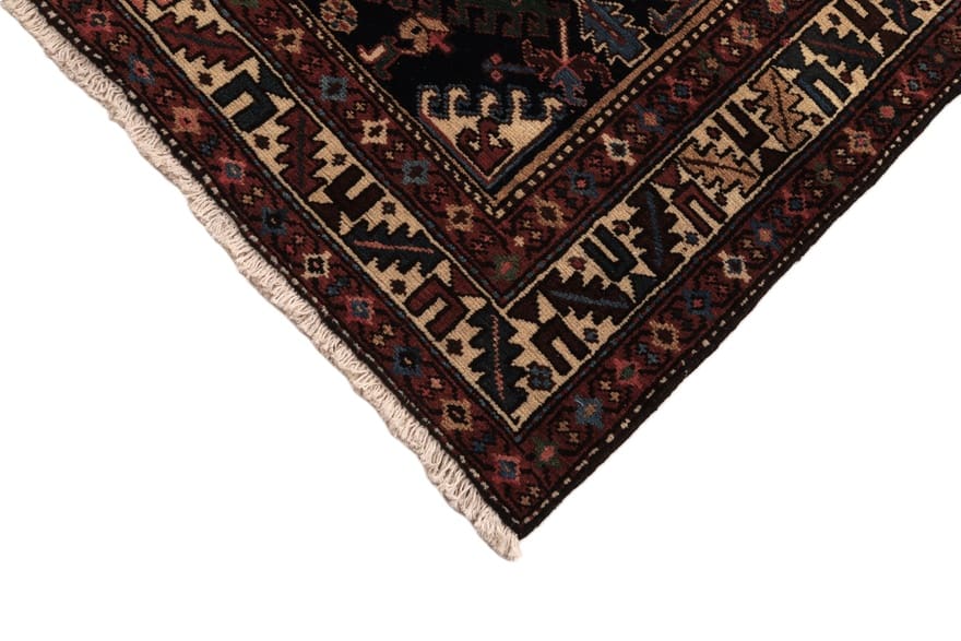 Heriz Perserteppich antik, 520 × 120 cm, Wolle & Seide