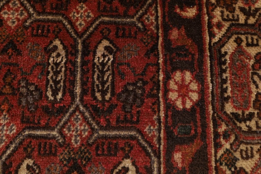 Antiker Perserteppich aus Iran, 193 × 141 cm