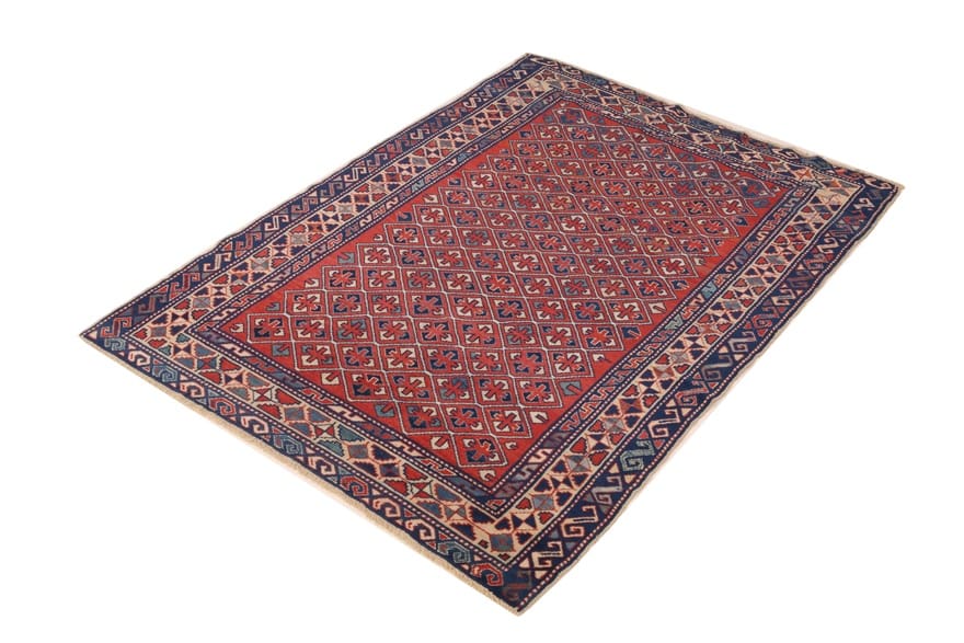 schirvan-teppich-156x110-cm-handgeknupft-orientalisches-design-2 Orientteppich antik, 154 × 109 cm, Wolle