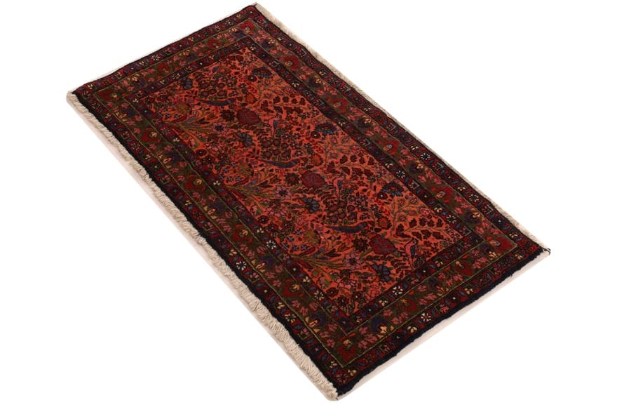 Antiker Perserteppich aus Iran, 115 × 62 cm