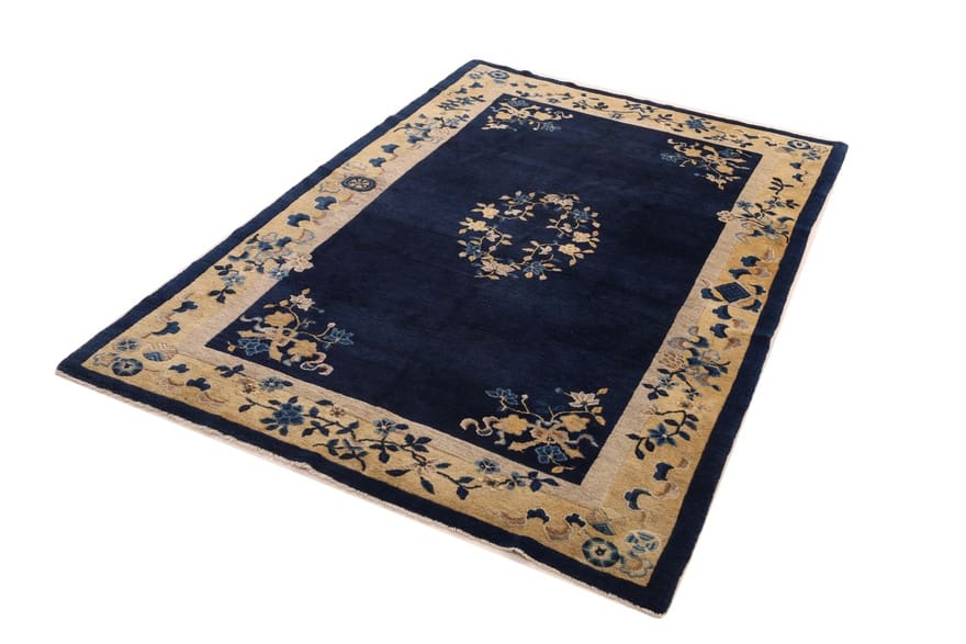 orientteppich-china-242x157-cm-wolle-seide-klassisch-handgeknupft-2 Antiker Teppich aus China, 240 × 156 cm