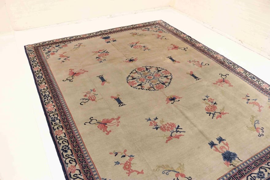 antiker-china-orientteppich-449x321-cm-hochwertige-wolle-handgeknupft-4 Teppich antik, 447 × 320 cm, Wolle