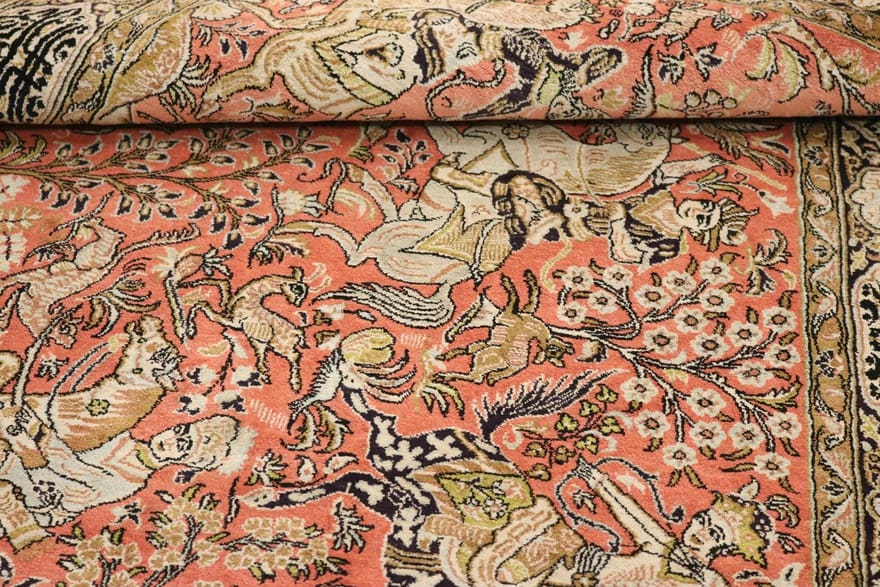 Ghom Seidenteppich 166×105 cm – Hochwertig handgeknüpft