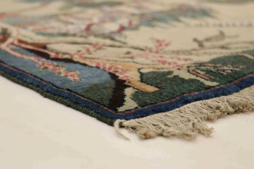 Kashan Perserteppich antik, 114 × 73 cm, Wolle