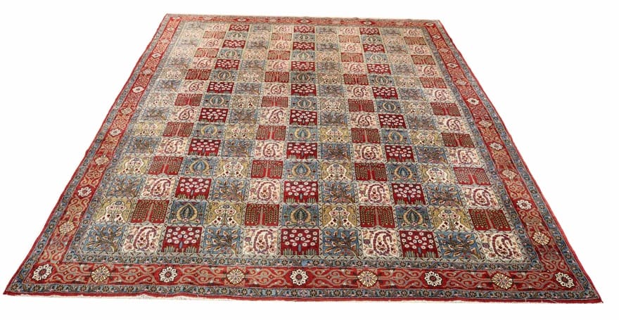 Ghom Perserteppich antik, 370 × 270 cm, Wolle