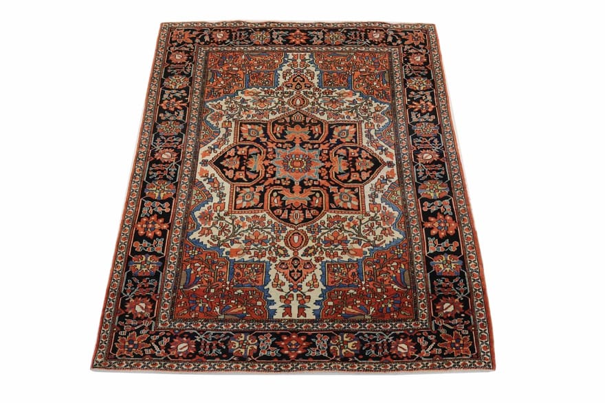 Antiker Sarough Farahan Perserteppich, 150 × 109 cm, Wolle