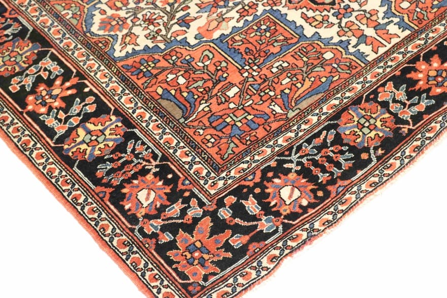Antiker Sarough Farahan Perserteppich, 150 × 109 cm, Wolle