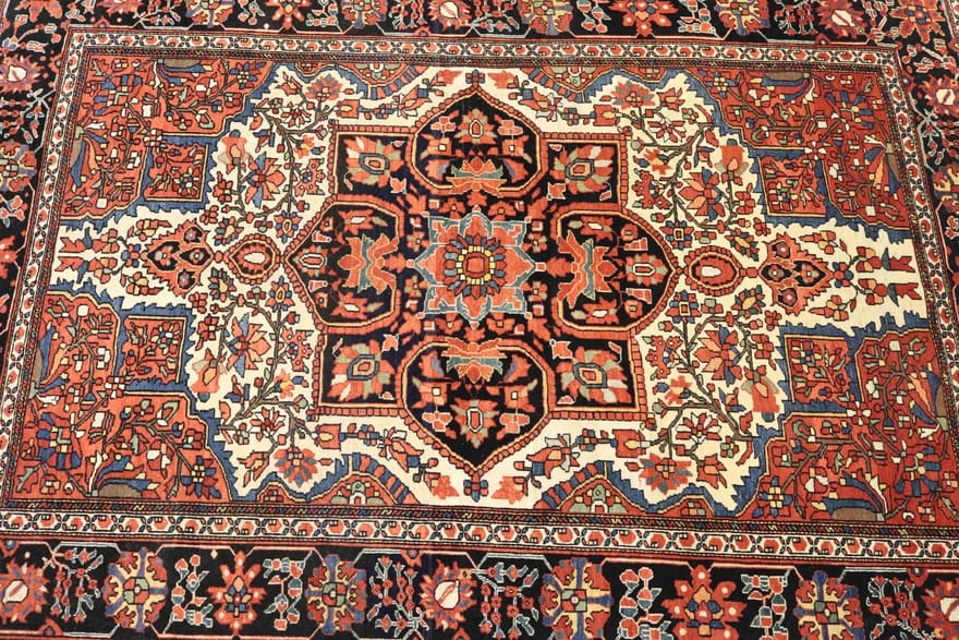 Antiker Sarough Farahan Perserteppich, 150 × 109 cm, Wolle