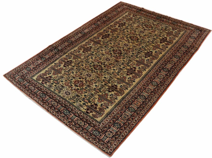 antiker-ardebil-teppich-269x178-cm-herati-muster-handgeknupft-2 Antiker Ardebil Perserteppich, 267 × 177 cm, Wolle