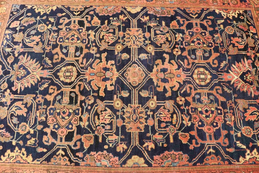Antiker Malayer Perserteppich, 211 × 142 cm, Wolle
