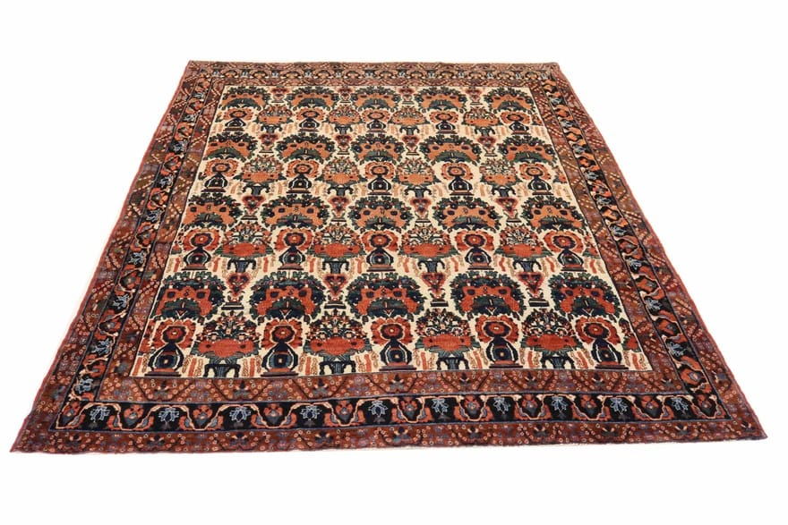 Antiker Afshar Perserteppich, 308 × 217 cm, Wolle