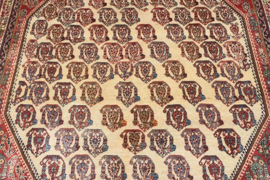 Antiker Perserteppich aus Iran, 247 × 149 cm