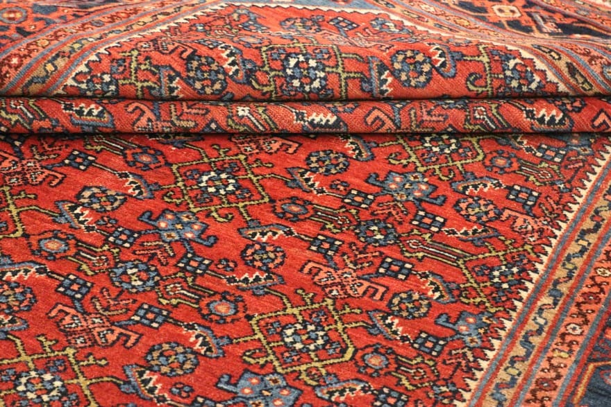 Antiker Malayer Perserteppich aus Iran, 210 × 152 cm