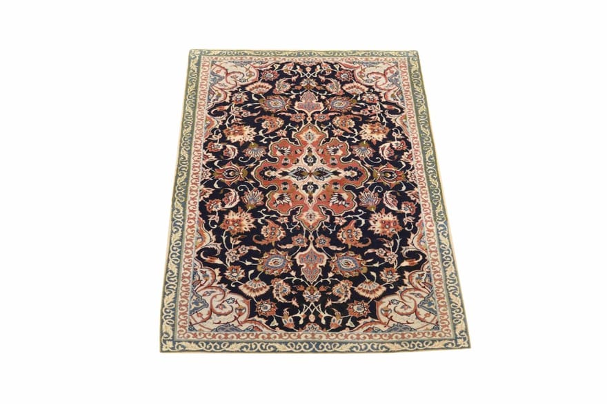 Isfahan Perserteppich aus Iran, 112 × 68 cm