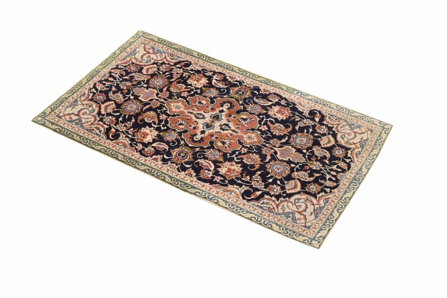 Isfahan Perserteppich aus Iran, 112 × 68 cm