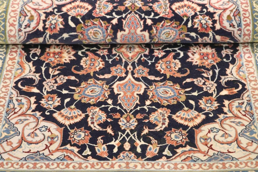 Isfahan Perserteppich aus Iran, 112 × 68 cm