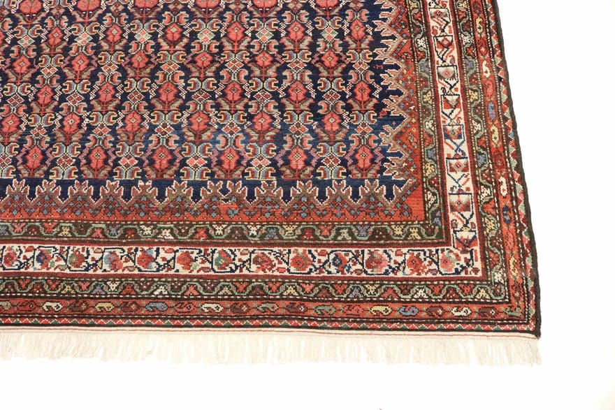 malayer-antik-teppich-386x201-cm-hamedan-handgeknupft-2 Malayer Perserteppich antik, 384 × 200 cm, Wolle