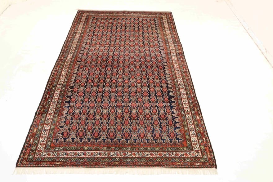 malayer-antik-teppich-386x201-cm-hamedan-handgeknupft-4 Malayer Perserteppich antik, 384 × 200 cm, Wolle