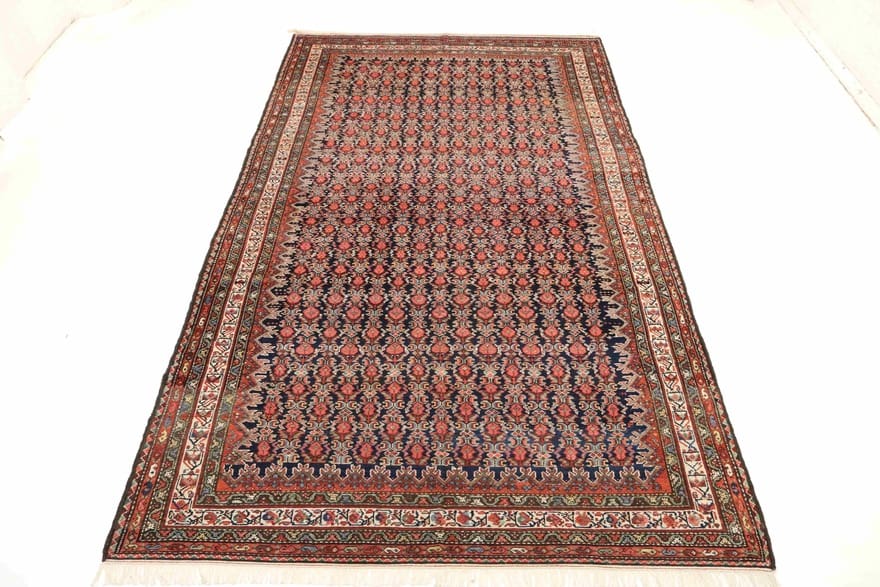 malayer-antik-teppich-386x201-cm-hamedan-handgeknupft-7 Malayer Perserteppich antik, 384 × 200 cm, Wolle
