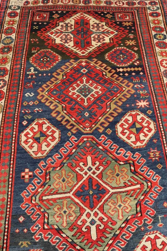 Antiker Orientteppich aus Russland, 363 × 143 cm