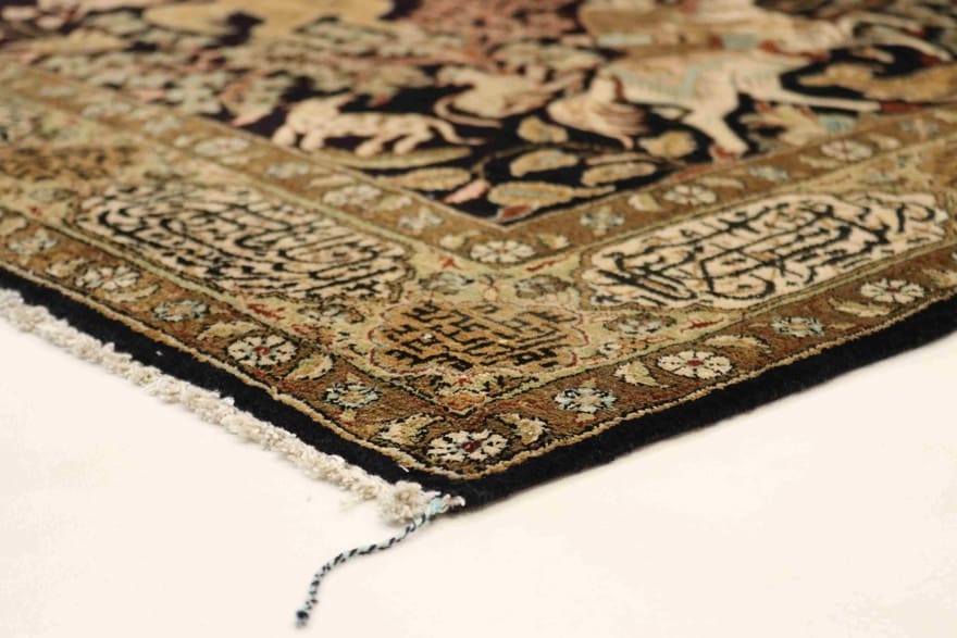Ghom Seidenteppich 172×111 cm – Luxuriöser Orientteppich handgeknüpft