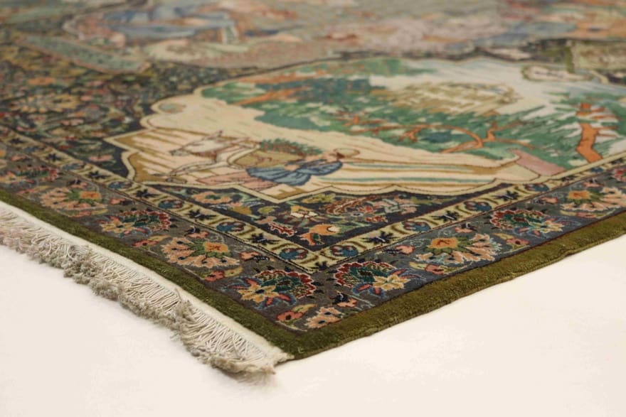 Antiker Täbriz Perserteppich aus Iran, 255 × 185 cm