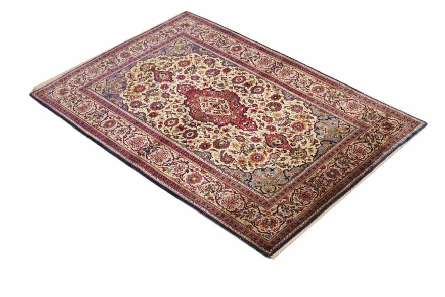 Antiker Kashan Perserteppich aus Iran, 154 × 103 cm