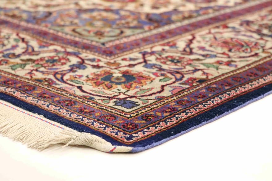 Antiker Kashan Perserteppich aus Iran, 154 × 103 cm