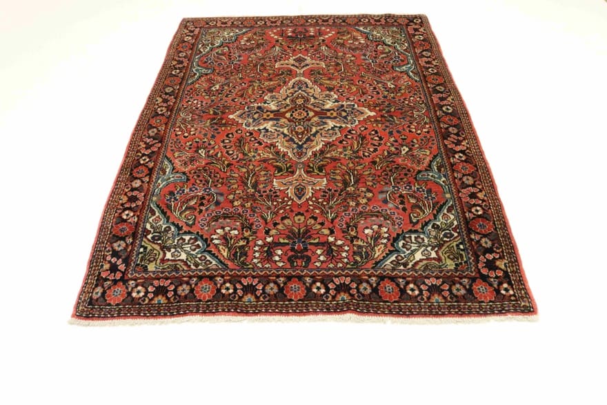 Antiker Sarough Farahan Perserteppich, 148 × 109 cm, Wolle