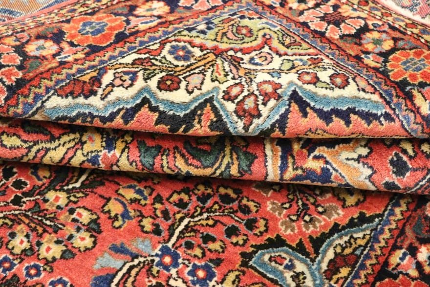Antiker Sarough Farahan Perserteppich, 148 × 109 cm, Wolle