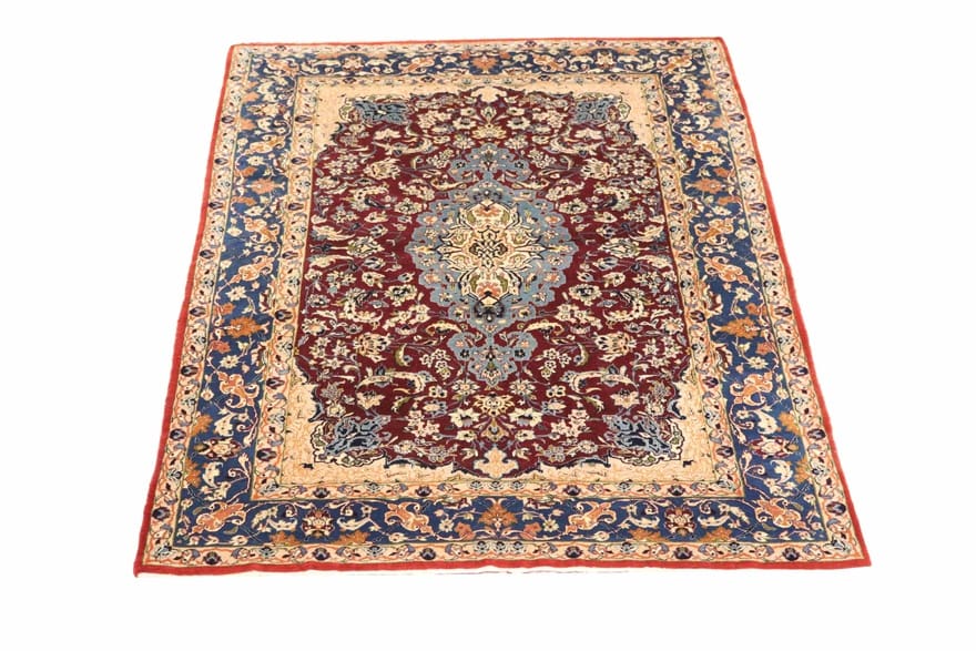 Isfahan Perserteppich aus Iran, 171 × 110 cm