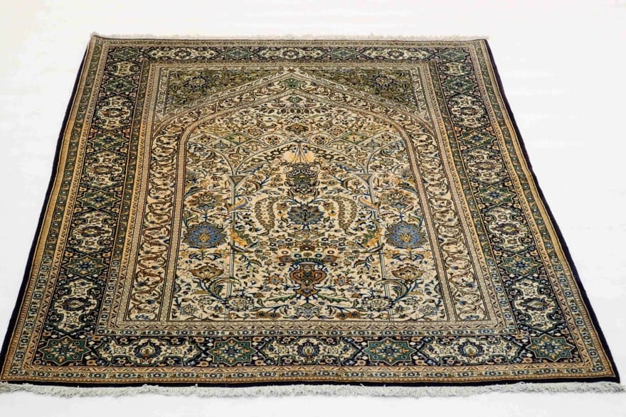 Ghom Perserteppich aus Iran, 205 × 145 cm