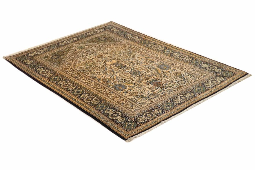 Ghom Perserteppich aus Iran, 205 × 145 cm