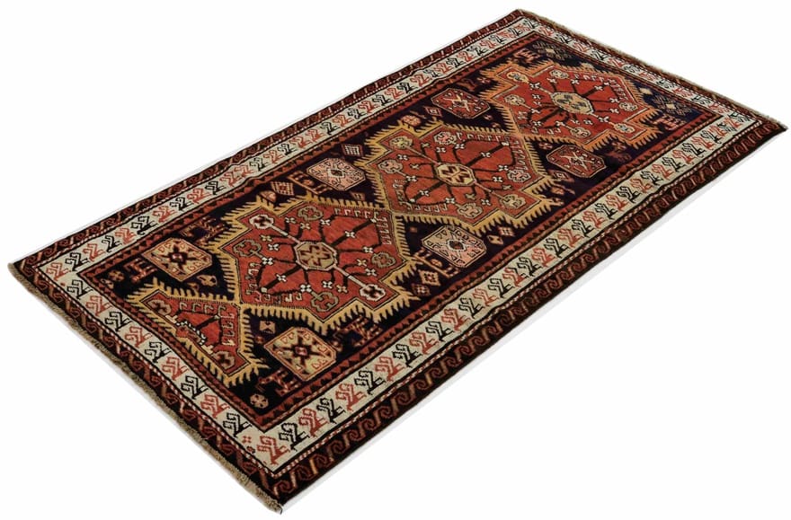 Antiker Orientteppich, 235 × 112 cm, Wolle