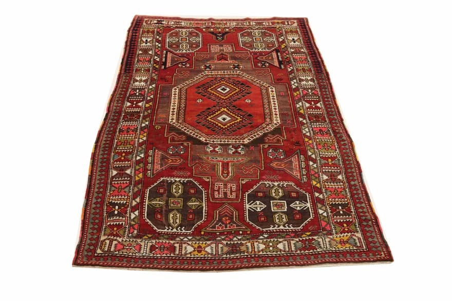 Antiker Orientteppich, 295 × 135 cm, Wolle