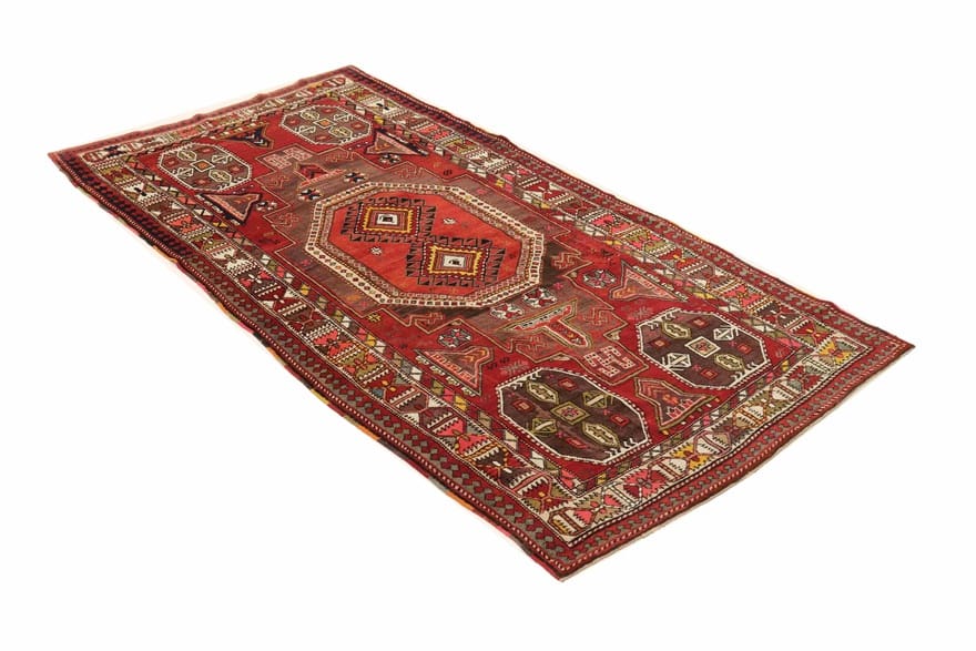 Antiker Orientteppich, 295 × 135 cm, Wolle