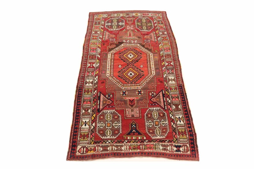 Antiker Orientteppich, 295 × 135 cm, Wolle