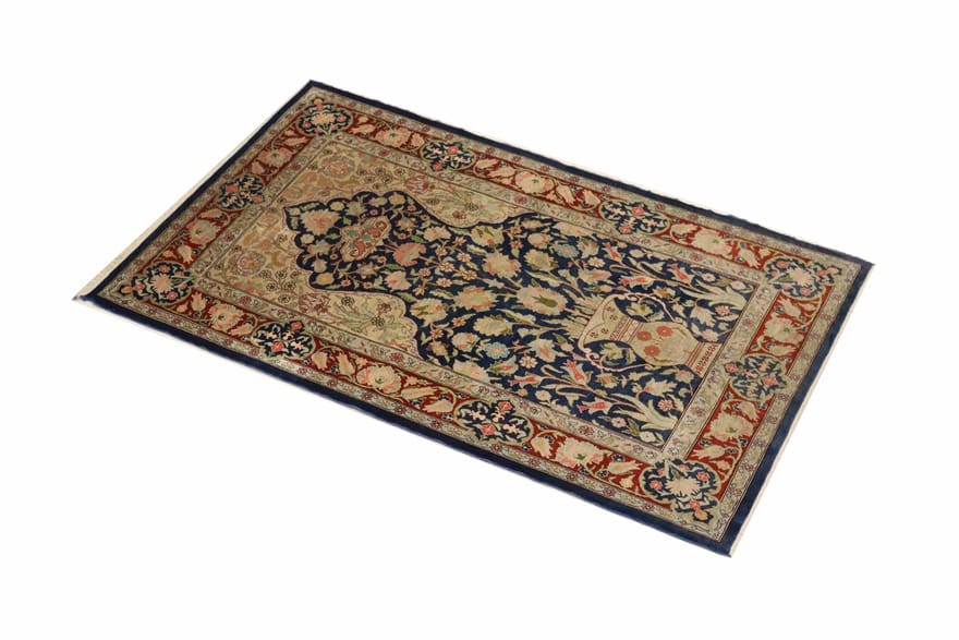hereke-seide-teppich-112x69-cm-handgeknupft-luxus-orientteppich-1 Hereke Orientteppich antik, 110 × 68 cm, Seide