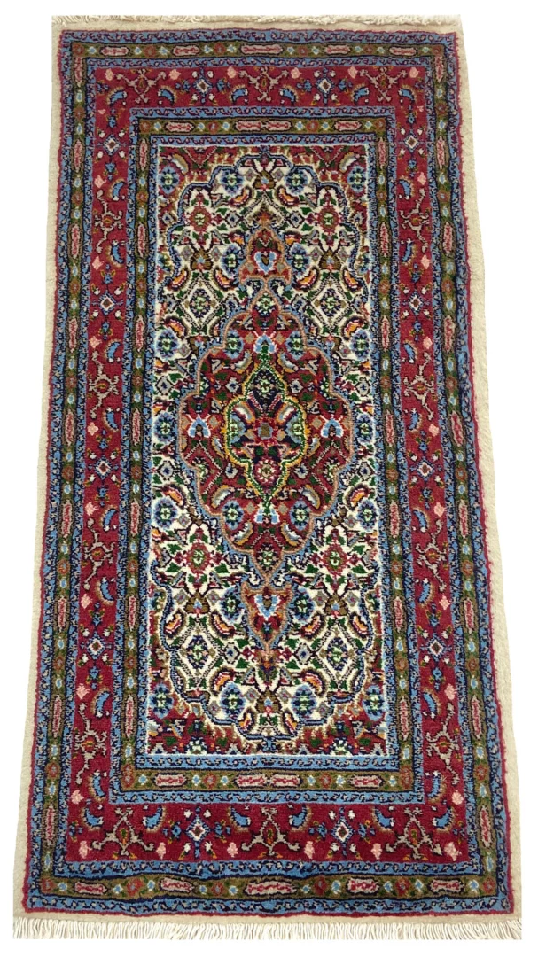 Handgeknüpfter Moud Perserteppich 104 × 51 cm