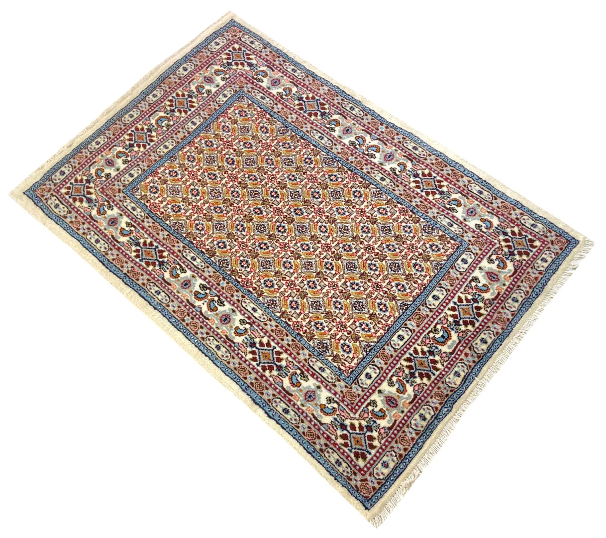 Moud Perserteppich 121 × 79 cm aus Wolle & Seide, handgeknüpft