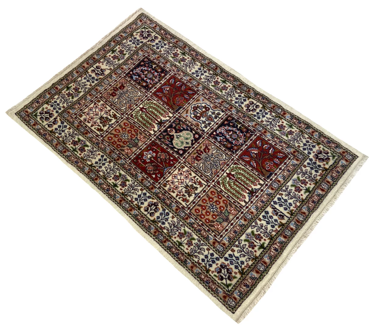 Moud Perserteppich aus Iran, 121 × 81 cm
