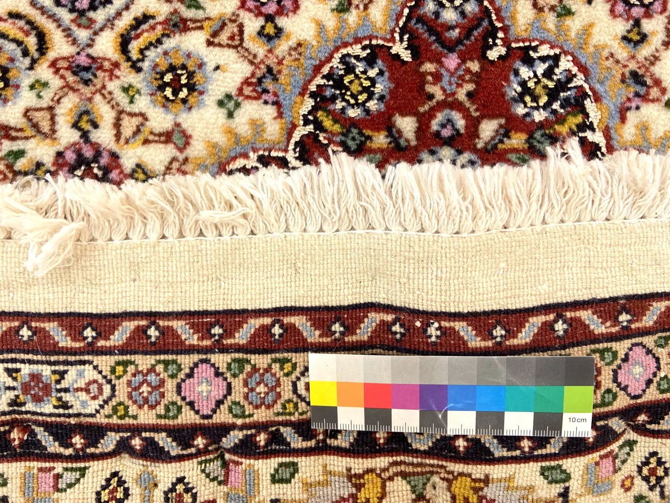 Moud Perserteppich aus Iran, 139 × 106 cm